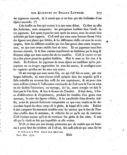 Nouveaux memoires de l'Academie royale des sciences et belles-lettres, avec l'histoire pour la meme annee