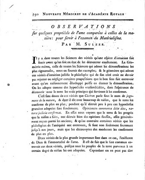 Nouveaux memoires de l'Academie royale des sciences et belles-lettres, avec l'histoire pour la meme annee