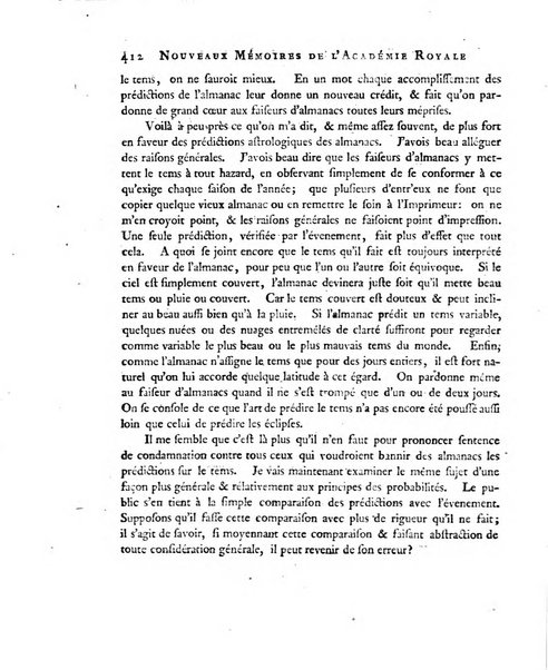 Nouveaux memoires de l'Academie royale des sciences et belles-lettres, avec l'histoire pour la meme annee