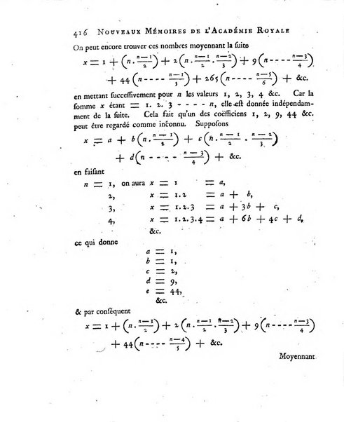 Nouveaux memoires de l'Academie royale des sciences et belles-lettres, avec l'histoire pour la meme annee