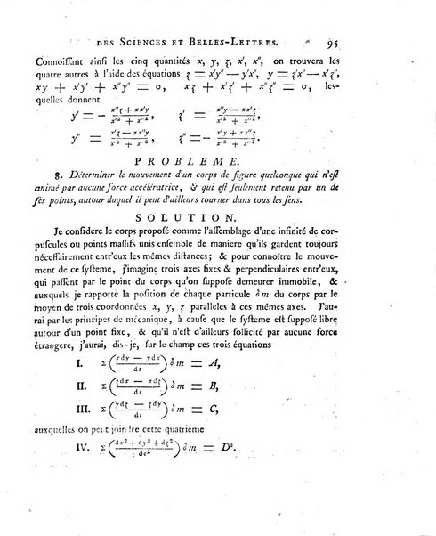 Nouveaux memoires de l'Academie royale des sciences et belles-lettres, avec l'histoire pour la meme annee