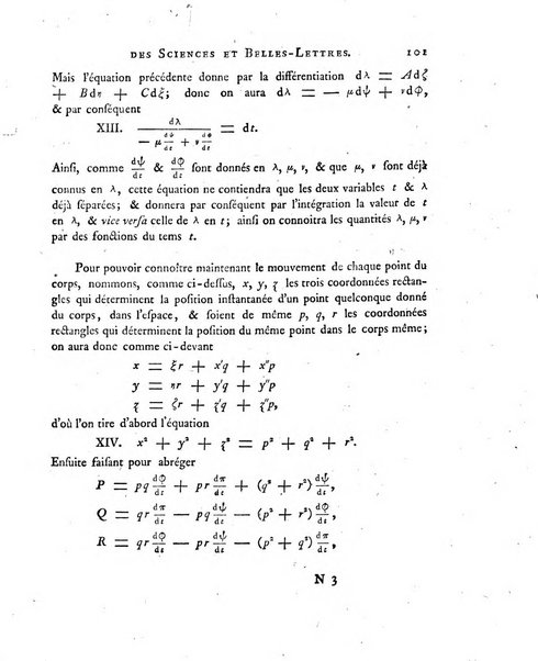 Nouveaux memoires de l'Academie royale des sciences et belles-lettres, avec l'histoire pour la meme annee