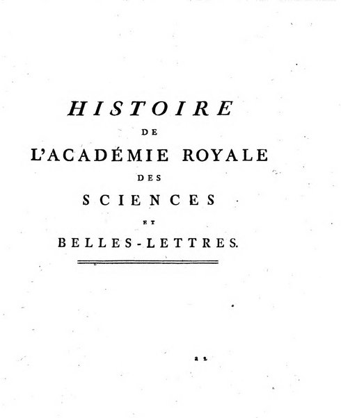 Nouveaux memoires de l'Academie royale des sciences et belles-lettres, avec l'histoire pour la meme annee