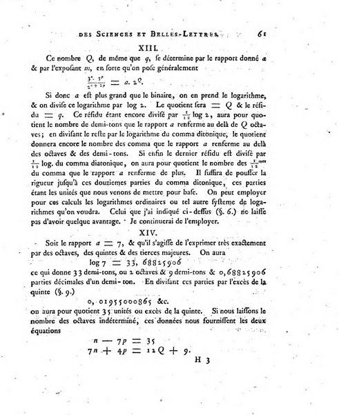 Nouveaux memoires de l'Academie royale des sciences et belles-lettres, avec l'histoire pour la meme annee