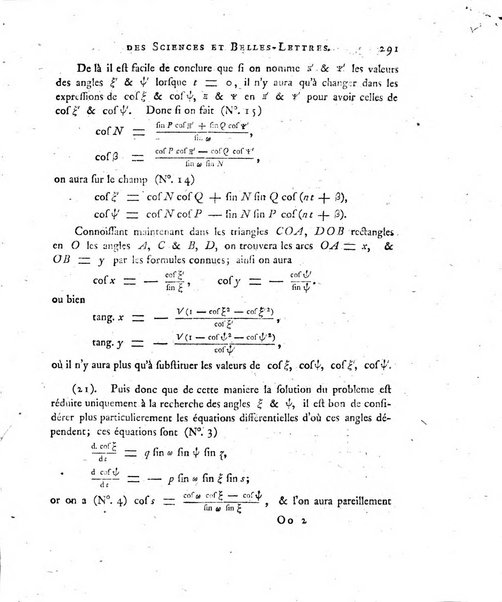 Nouveaux memoires de l'Academie royale des sciences et belles-lettres, avec l'histoire pour la meme annee