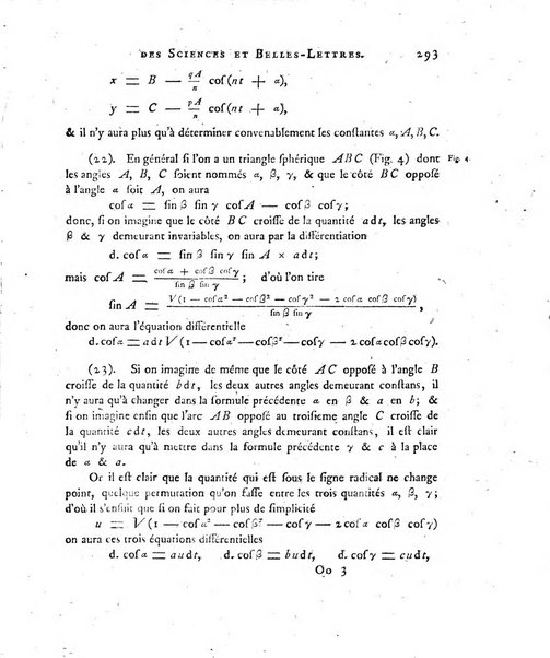 Nouveaux memoires de l'Academie royale des sciences et belles-lettres, avec l'histoire pour la meme annee