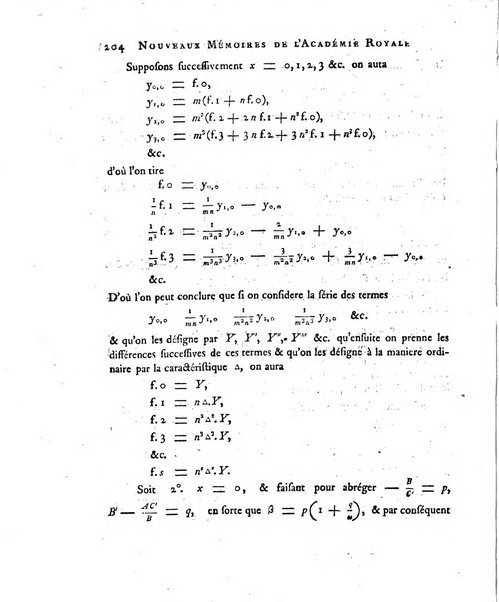 Nouveaux memoires de l'Academie royale des sciences et belles-lettres, avec l'histoire pour la meme annee