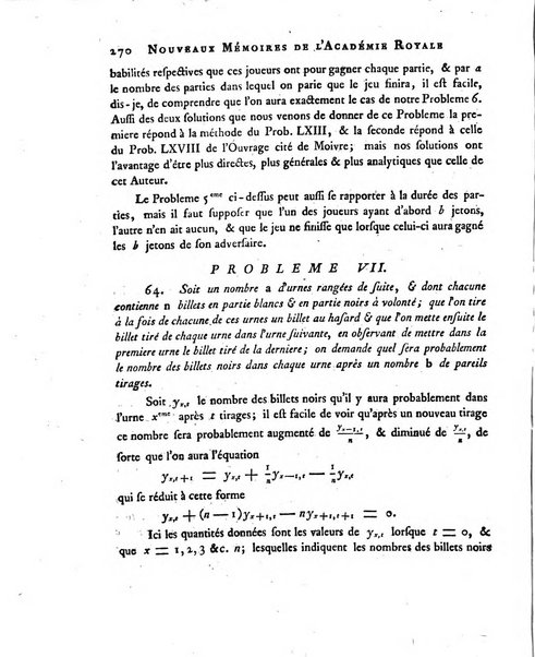 Nouveaux memoires de l'Academie royale des sciences et belles-lettres, avec l'histoire pour la meme annee