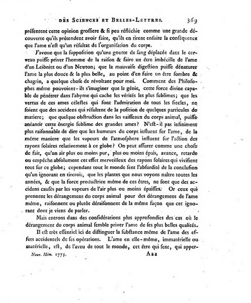 Nouveaux memoires de l'Academie royale des sciences et belles-lettres, avec l'histoire pour la meme annee