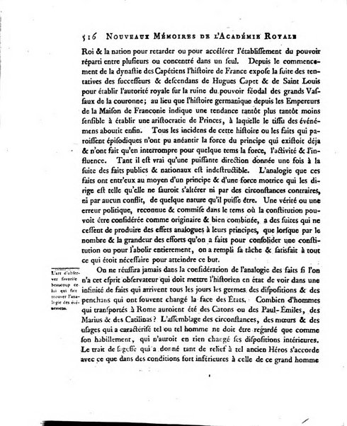 Nouveaux memoires de l'Academie royale des sciences et belles-lettres, avec l'histoire pour la meme annee