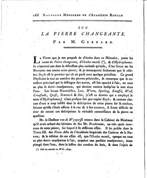 Nouveaux memoires de l'Academie royale des sciences et belles-lettres, avec l'histoire pour la meme annee