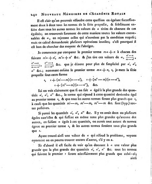 Nouveaux memoires de l'Academie royale des sciences et belles-lettres, avec l'histoire pour la meme annee