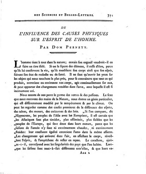 Nouveaux memoires de l'Academie royale des sciences et belles-lettres, avec l'histoire pour la meme annee