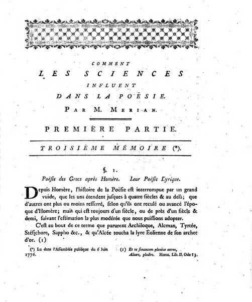 Nouveaux memoires de l'Academie royale des sciences et belles-lettres, avec l'histoire pour la meme annee