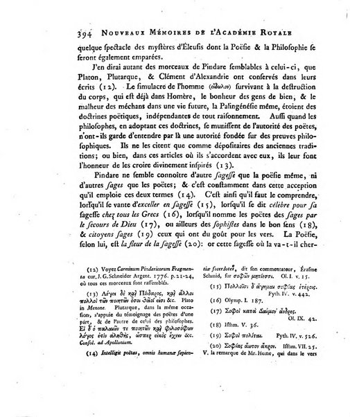 Nouveaux memoires de l'Academie royale des sciences et belles-lettres, avec l'histoire pour la meme annee