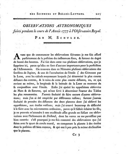 Nouveaux memoires de l'Academie royale des sciences et belles-lettres, avec l'histoire pour la meme annee