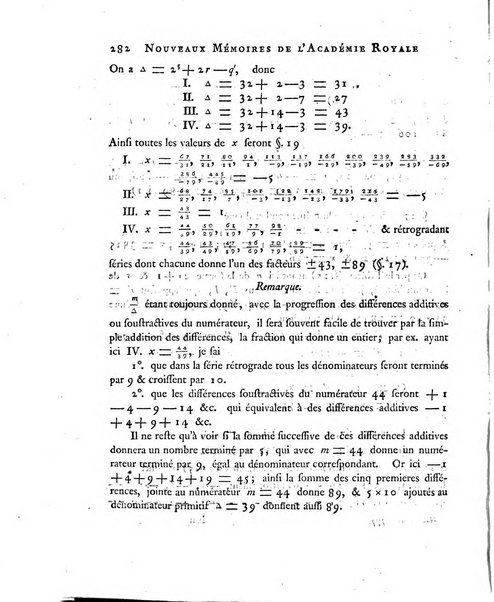 Nouveaux memoires de l'Academie royale des sciences et belles-lettres, avec l'histoire pour la meme annee