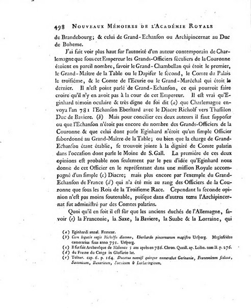 Nouveaux memoires de l'Academie royale des sciences et belles-lettres, avec l'histoire pour la meme annee