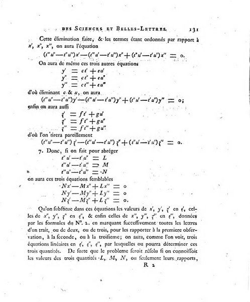 Nouveaux memoires de l'Academie royale des sciences et belles-lettres, avec l'histoire pour la meme annee