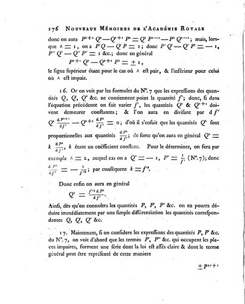 Nouveaux memoires de l'Academie royale des sciences et belles-lettres, avec l'histoire pour la meme annee