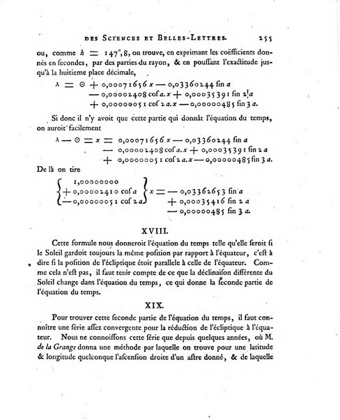 Nouveaux memoires de l'Academie royale des sciences et belles-lettres, avec l'histoire pour la meme annee