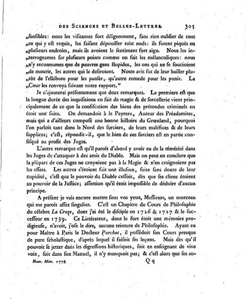 Nouveaux memoires de l'Academie royale des sciences et belles-lettres, avec l'histoire pour la meme annee