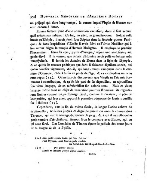 Nouveaux memoires de l'Academie royale des sciences et belles-lettres, avec l'histoire pour la meme annee