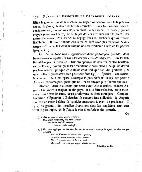 Nouveaux memoires de l'Academie royale des sciences et belles-lettres, avec l'histoire pour la meme annee