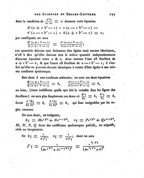 Nouveaux memoires de l'Academie royale des sciences et belles-lettres, avec l'histoire pour la meme annee