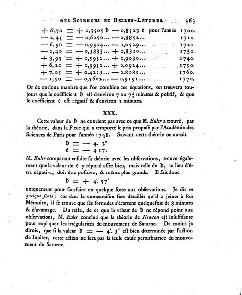 Nouveaux memoires de l'Academie royale des sciences et belles-lettres, avec l'histoire pour la meme annee