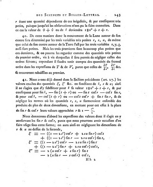 Nouveaux memoires de l'Academie royale des sciences et belles-lettres, avec l'histoire pour la meme annee