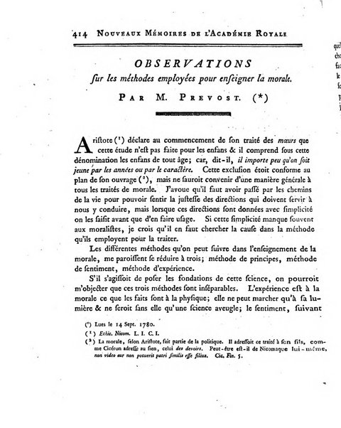 Nouveaux memoires de l'Academie royale des sciences et belles-lettres, avec l'histoire pour la meme annee