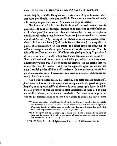 Nouveaux memoires de l'Academie royale des sciences et belles-lettres, avec l'histoire pour la meme annee