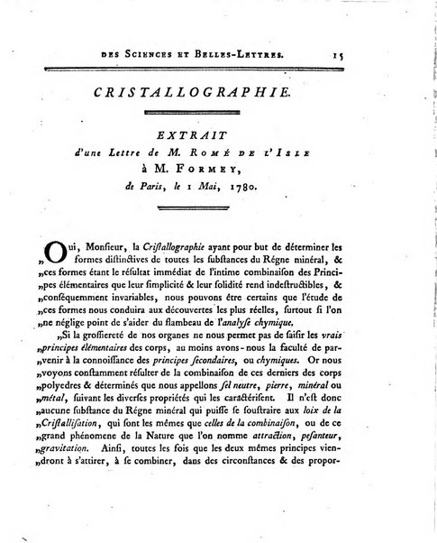 Nouveaux memoires de l'Academie royale des sciences et belles-lettres, avec l'histoire pour la meme annee