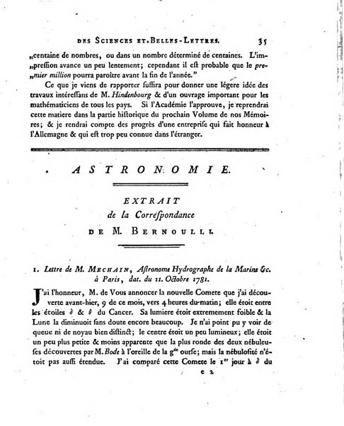 Nouveaux memoires de l'Academie royale des sciences et belles-lettres, avec l'histoire pour la meme annee