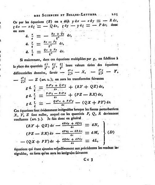 Nouveaux memoires de l'Academie royale des sciences et belles-lettres, avec l'histoire pour la meme annee