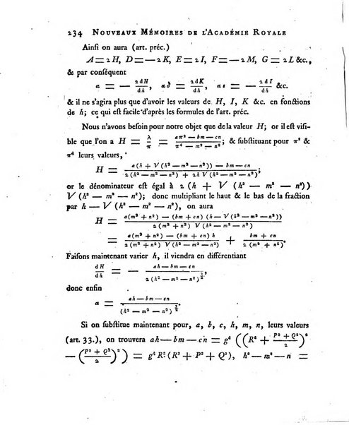 Nouveaux memoires de l'Academie royale des sciences et belles-lettres, avec l'histoire pour la meme annee