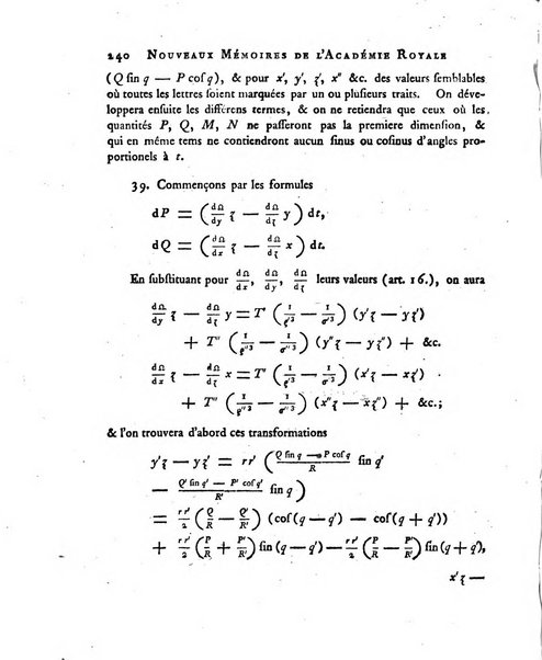 Nouveaux memoires de l'Academie royale des sciences et belles-lettres, avec l'histoire pour la meme annee