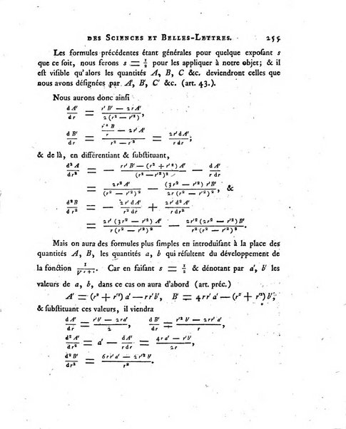 Nouveaux memoires de l'Academie royale des sciences et belles-lettres, avec l'histoire pour la meme annee