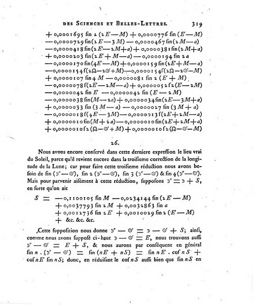 Nouveaux memoires de l'Academie royale des sciences et belles-lettres, avec l'histoire pour la meme annee