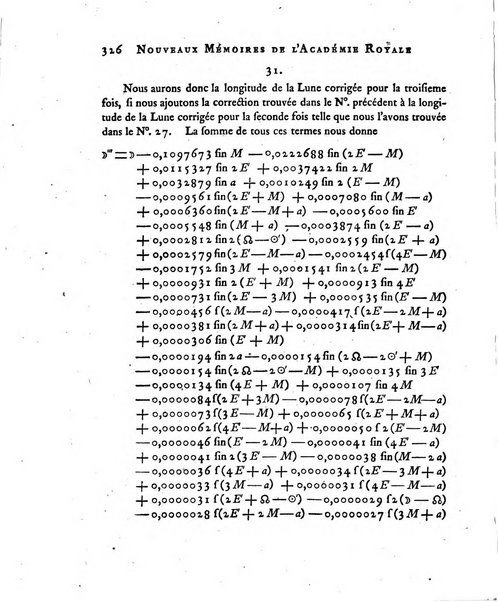 Nouveaux memoires de l'Academie royale des sciences et belles-lettres, avec l'histoire pour la meme annee