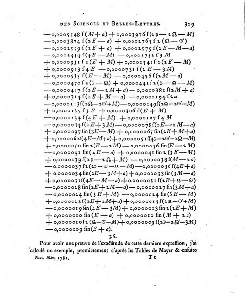 Nouveaux memoires de l'Academie royale des sciences et belles-lettres, avec l'histoire pour la meme annee