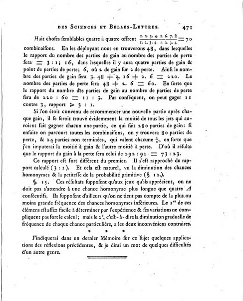 Nouveaux memoires de l'Academie royale des sciences et belles-lettres, avec l'histoire pour la meme annee