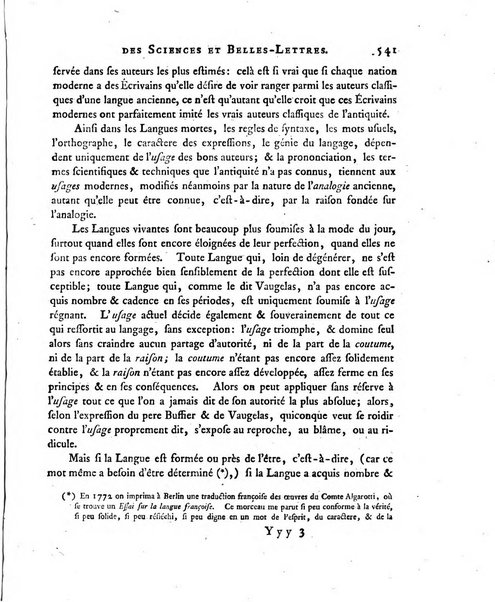 Nouveaux memoires de l'Academie royale des sciences et belles-lettres, avec l'histoire pour la meme annee