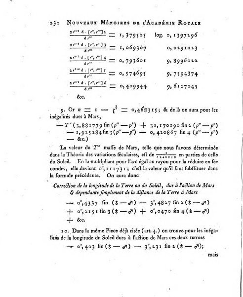 Nouveaux memoires de l'Academie royale des sciences et belles-lettres, avec l'histoire pour la meme annee