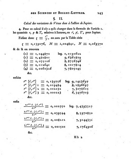 Nouveaux memoires de l'Academie royale des sciences et belles-lettres, avec l'histoire pour la meme annee