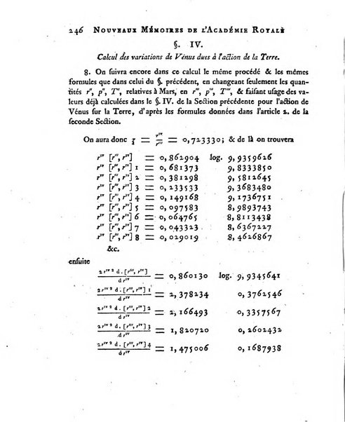 Nouveaux memoires de l'Academie royale des sciences et belles-lettres, avec l'histoire pour la meme annee