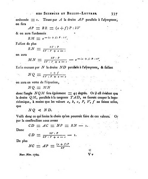 Nouveaux memoires de l'Academie royale des sciences et belles-lettres, avec l'histoire pour la meme annee