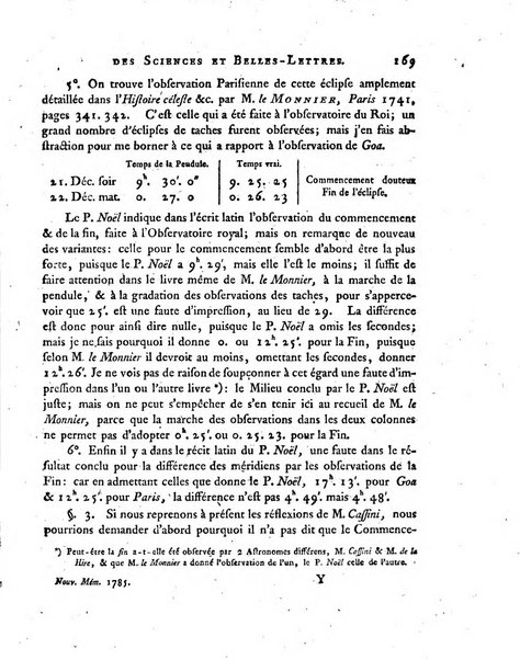 Nouveaux memoires de l'Academie royale des sciences et belles-lettres, avec l'histoire pour la meme annee