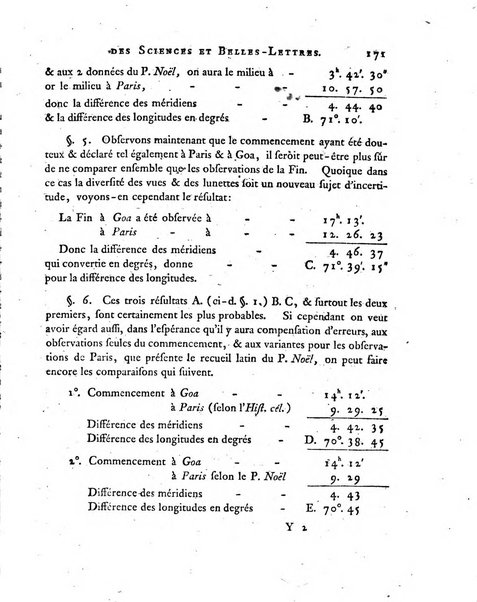 Nouveaux memoires de l'Academie royale des sciences et belles-lettres, avec l'histoire pour la meme annee